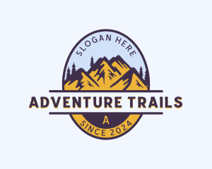 Mountain Trekking Tour logo design