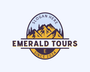 Mountain Trekking Tour logo design