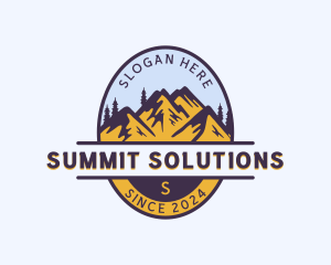 Mountain Trekking Tour logo design