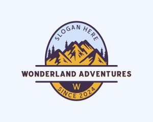 Mountain Trekking Tour logo design