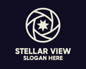 Star Lens Night Photography logo design