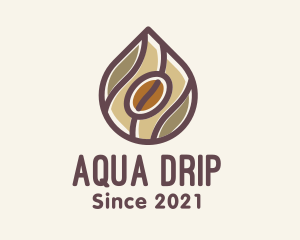 Drip - Coffee Bean Drip logo design