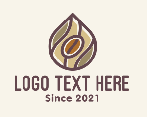 Latte - Coffee Bean Drip logo design