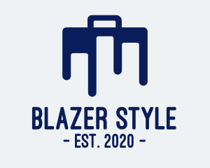 Blue Briefcase Luggage logo design