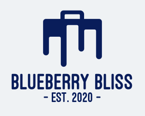 Blue Briefcase Luggage logo design