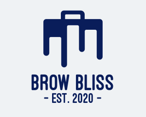 Blue Briefcase Luggage logo design