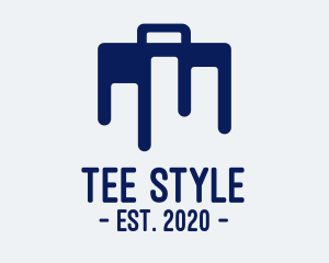 Blue Briefcase Luggage logo design