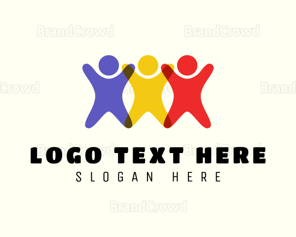 Bright Colored Kids Logo