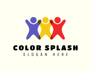 Bright Colored Kids logo design