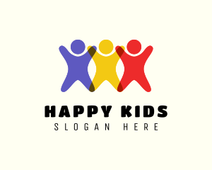 Bright Colored Kids logo design