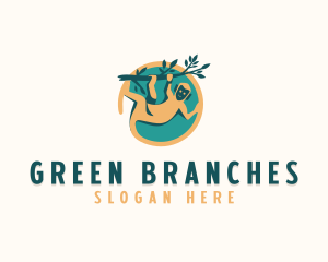 Monkey Tree Branch logo design