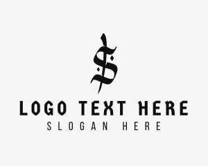 Black - Gothic Tattoo Artist logo design