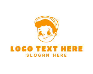 Smile - Retro Hat Boy logo design