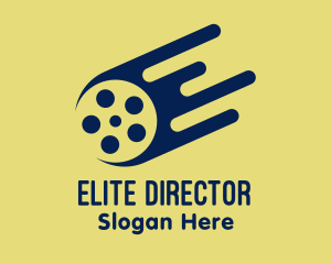 Director - Blue Meteor Film Reel logo design