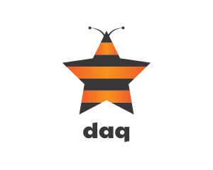 Star Bee Insect Stripes Logo