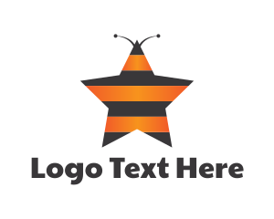 Star Bee Insect Stripes Logo