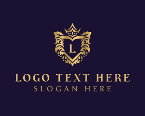 Victorian - Gradient Royal Shield logo design