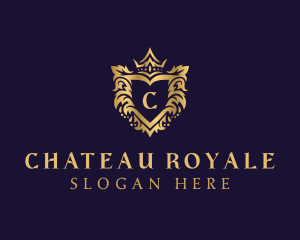 Gradient Royal Shield logo design