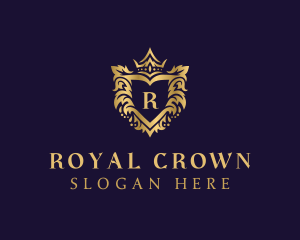 Gradient Royal Shield logo design