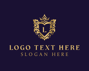 Royal - Gradient Royal Shield logo design