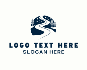 Mountain - Outdoor Road Trip logo design