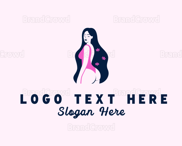 Sexy Woman Swimsuit Logo