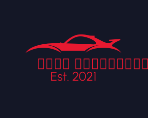 Racing - Red Sports Car logo design