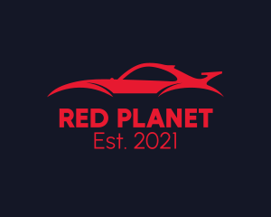 Red Sports Car  logo design