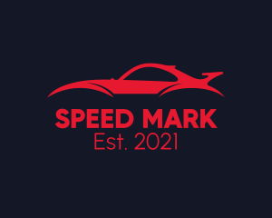 Red Sports Car  logo design