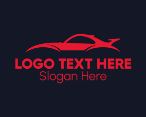 Red Sports Car  Logo