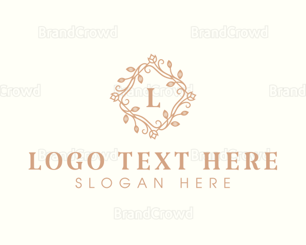 Flower Decoration Fashion Logo