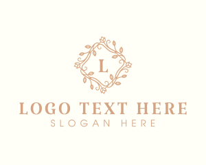 Flower Decoration Fashion Logo