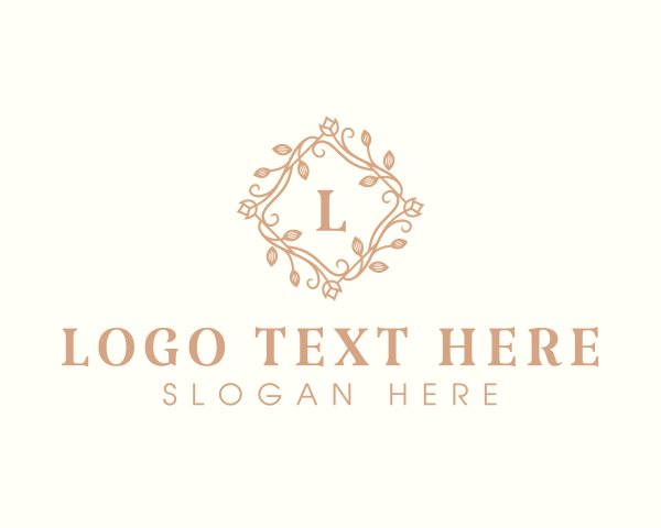 Botanical - Flower Decoration Fashion logo design