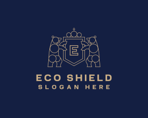 Bear Shield Royal logo design