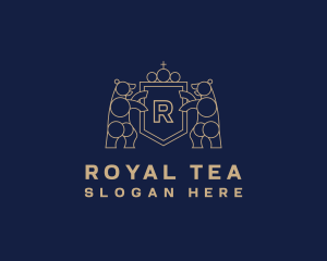 Bear Shield Royal logo design