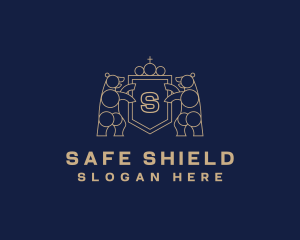 Bear Shield Royal logo design