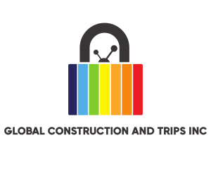 Gay - Colorful TV Padlock logo design
