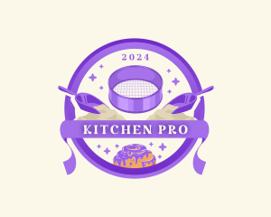 Kitchen Baking Sifter logo design