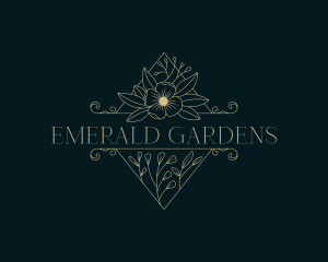 Beauty Wedding Flower logo design