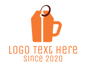 Coffee Cup - Price Tag Cup logo design