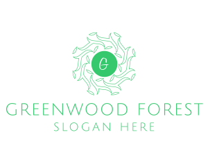 Forest Leaves Nature Organic logo design