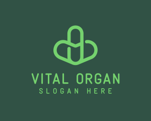 Natural Organic Pills logo design