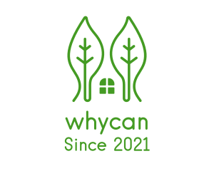 Organic Farm - Green Leaf House logo design