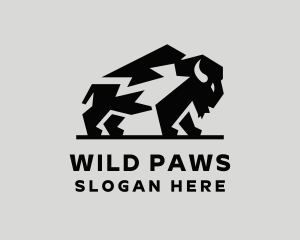 Mammals - Wild Bison Farm logo design