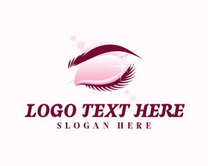 Eyeliner - Eyelashes Eyebrow Cosmetics logo design