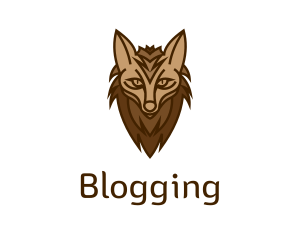 Brown Wild Hyena Logo