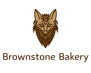 Brown Wild Hyena logo design