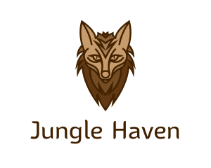 Brown Wild Hyena logo design