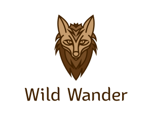 Brown Wild Hyena logo design