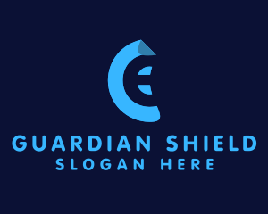 Networking - Blue Monogram Letter CE logo design